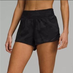 Lululemon black camo hotty hot HR short